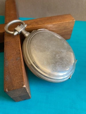 Horlogerie Ancienne 1X Boitier Montre Gousset Régulateur Argentan 6,8 cm - Photo 1/4