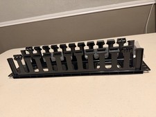 Panduit WMPF1E Horizontal Cable Manager 19" Front 2RU Black Plastic Reusable
