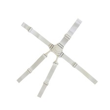 36cm Adjustable 5-Point Children Dining Chair Baby Carriage Safety Belt White i