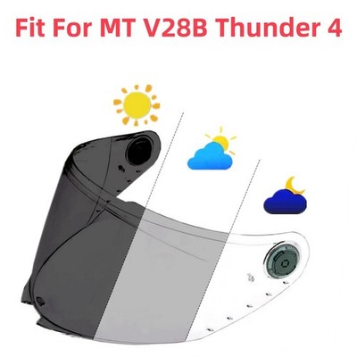 Photochromic Visor Lens Fit For MT THUNDER 4 SV MT-V-28B Helmet Wind Shield