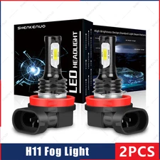 2x H11 LED Fog/Driving Light Bulbs H8 H16 Fog Light White 6000K High Power BULBS