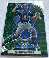 2022 Panini Mosaic Baseball Patrick Mazeika New York Mets Green Mosaic Prizm RC