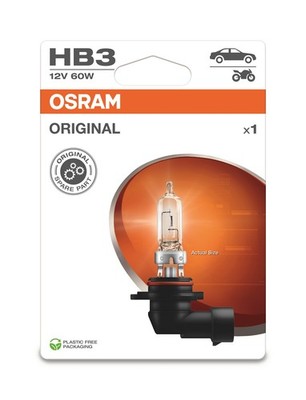 Osram Original Halogen-Scheinwerferlampe HB3, 12V, 1 Stück