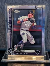 Aaron Schunk 2025 Topps Chrome #238  RC Colorado Rockies