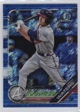2019 Bowman Chrome Prospects Blue Shimmer Refractor /150 Drew Waters 13c1