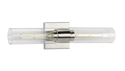 Progress Polished Chrome Vanity Light P300300-015 Clarion 20 in. 2 Light Sconce