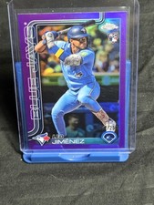 2025 Topps Chrome - Leo Jimenez #276 Purple Refractor /250 (RC)