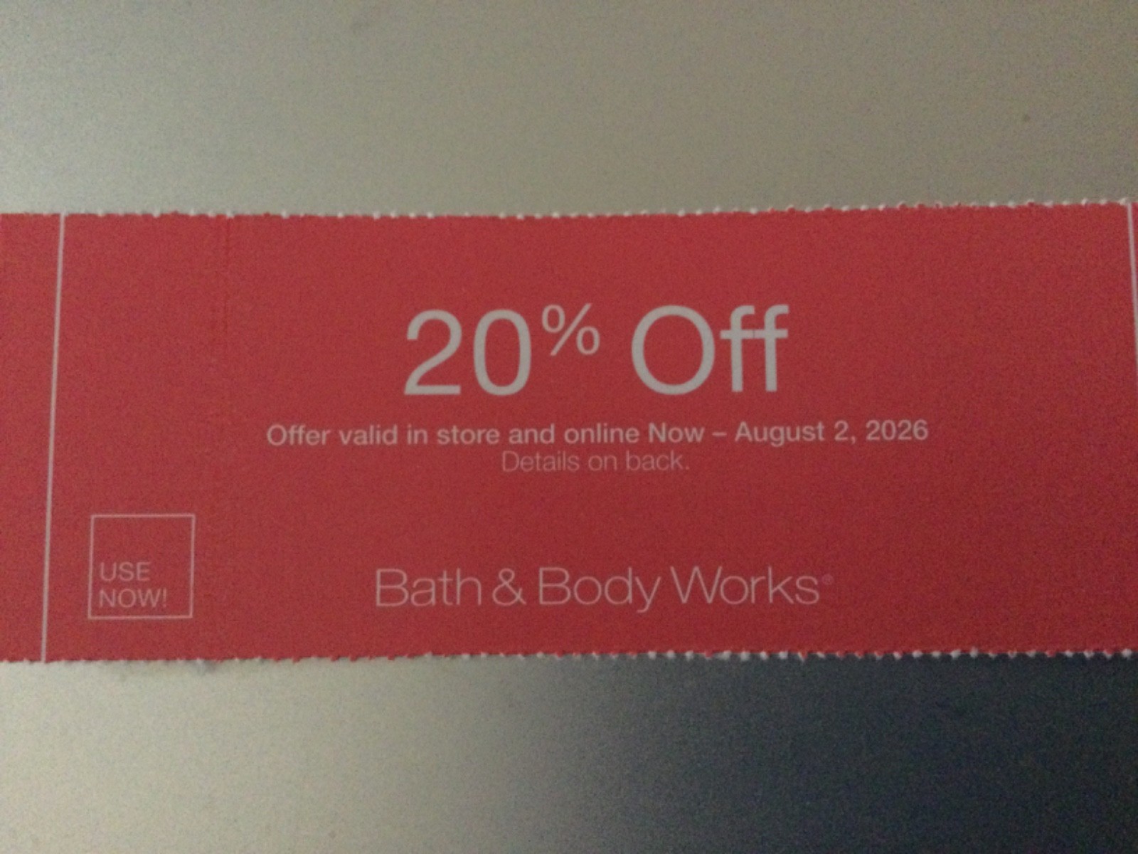 Bath And Body Works Coupon Expires 08/02/26
