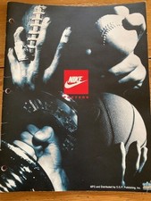 Catalogo concessionari poster Nike 1993 Jordan, Barkley v Godzilla, '92 Team USA, Agassi