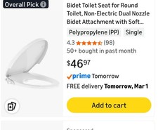 Bidet Toilet Seat Attachment
