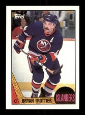  60 Bryan Trottier  Islanders 1987 Topps NHL Hockey Sports Trading Card 