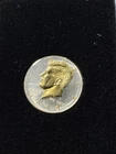 DANBURY MINT,    1999-D  KENNEDY HALF DOLLAR -  GOLD AND SILVER PLATED