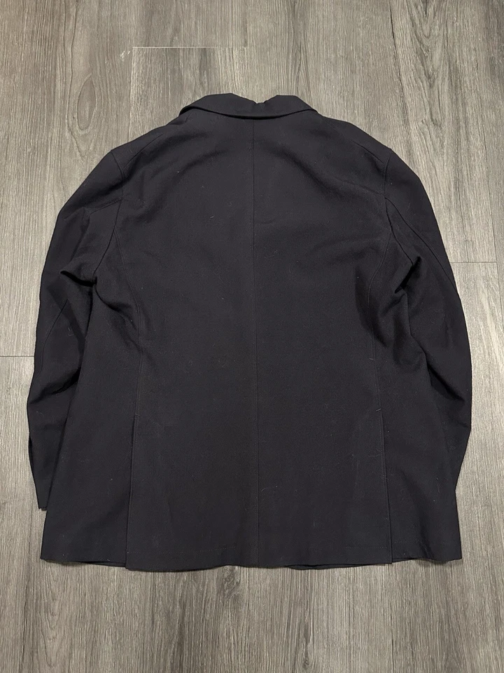 Engineered Garments Trans Jacket Dark Navy Wool Uniform Serge M Medium $372 MSRP - Image 2 of 4