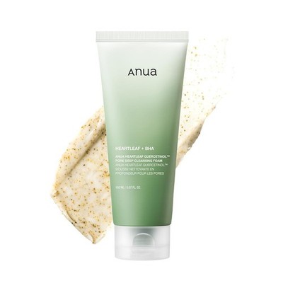 Anua Heartleaf Quercetinol Cleansing Foam   Pore Refining, BHA   5.07 fl.oz