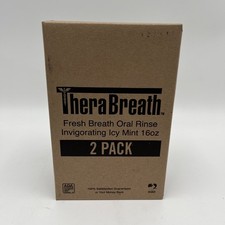 Therabreath Fresh Breath Mouthwash, Icy Mint Flavor 16 Fl Oz Pack of 2 10/2028