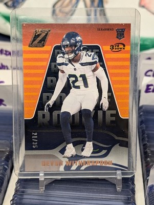 Devon Witherspoon RC 2023 Panini Zenith 3rd Down Rookie #d /35