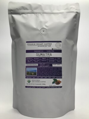 8oz/5lb - Sumantra   Indonesia   Premium Fresh Roasted To Order Coffee