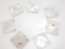 Natural Clear Crystal Crafted 40mm real crystal pyramid AA quality