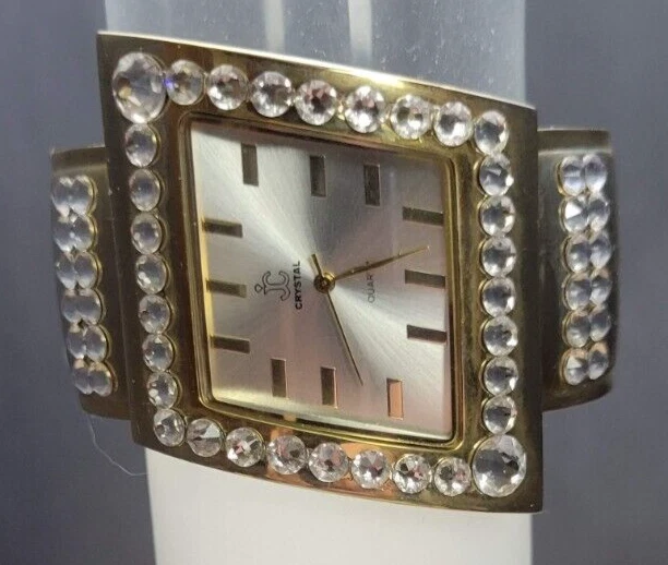 Jimmy Crystal Нью-Йорк Золотые Часы Кристаллизованные с Элементами Swarovski-Новый Аккумулятор - Изображение 3 из 4