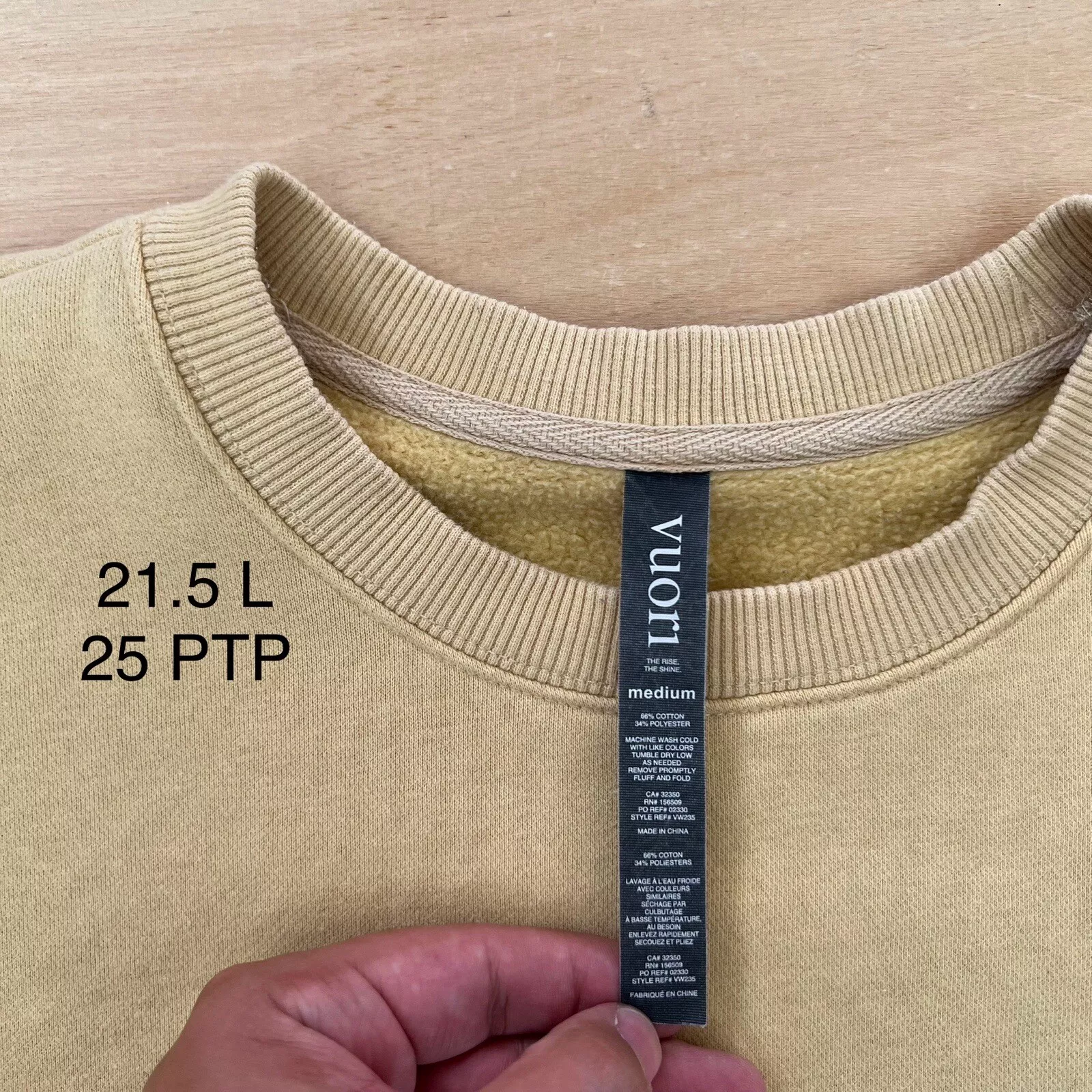 vuori restore oversized crew athleisure workout sweatshirt
