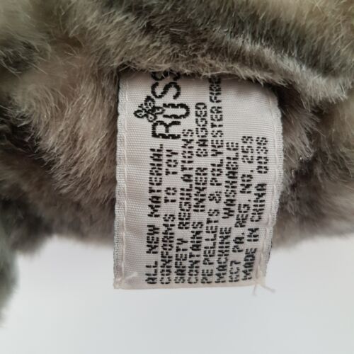 Russ PRUDENCE Tabby Cat Kitten 21cm Grey White Plush Cat Stuffed Animal Pet Toy - Picture 10 of 11