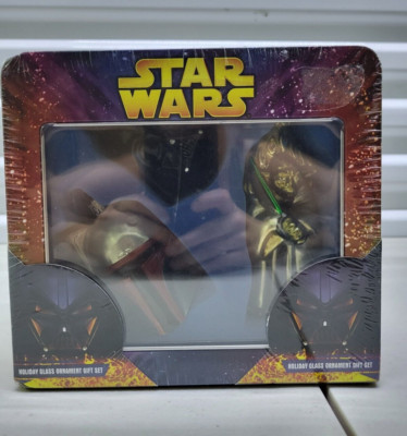 Holiday Glass Ornament Set VERSION TWO STAR WARS Revenge of the Sith 2005 NEW D1