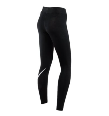 Nike Women's Mid-Rise Swoosh Leggings Black CZ8530-010 g - Main Image