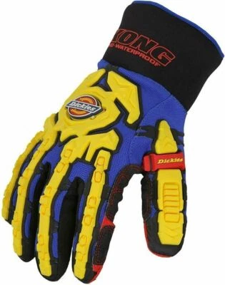 DICKIES WORKWEAR Dickies Kong Heavy Duty Tough Impact Work Thinsulate Fleece Lined Gloves Blue