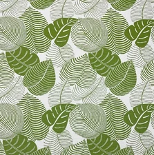 SUNBRELLA 145747 MAUI PALM LEAF GREEN WHITE OUTDOOR INDOOR FABRIC BY YARD 54"W
