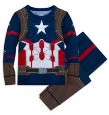 NEW Disney Store Captain America PJ Pal Costume Pajamas Set size 5 NWT