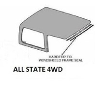 Fits Jeep Cj Cj7 Wrangler Yj New Hardtop Hard Top To Windshield Frame Seal
