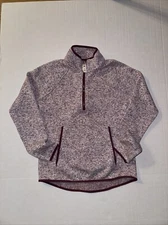 Kyodan Outdoors Marbled Thread Fleece Pullover Zip Sweatshirt Womens Size Small