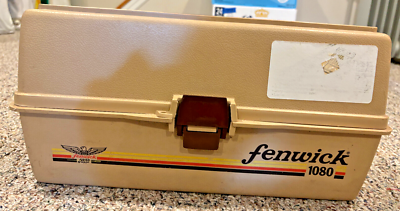 fenwick 3.6 tackle box VTG Fenwick Woodstream 1060 Fishing Tackle Box 3 Trays
