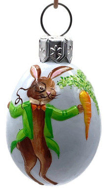 Patricia Breen Miniature Egg Mon Oncle Bunny Carrot Easter Christmas Ornament
