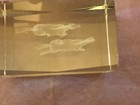 Horse paperweight 3 1/4" tall x 2" wide weight 1lb 2 oz clear Etched Cut glass — photo 6