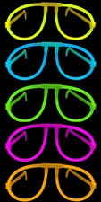 144x Gafas que brillan en la oscuridad - Gafas de neón brillantes Fiestas Festivales