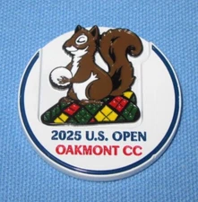 a 2025 U.S. Open Golf Mondomark Ball Marker ~ OAKMONT CC ~ 2 Piece Magnetic