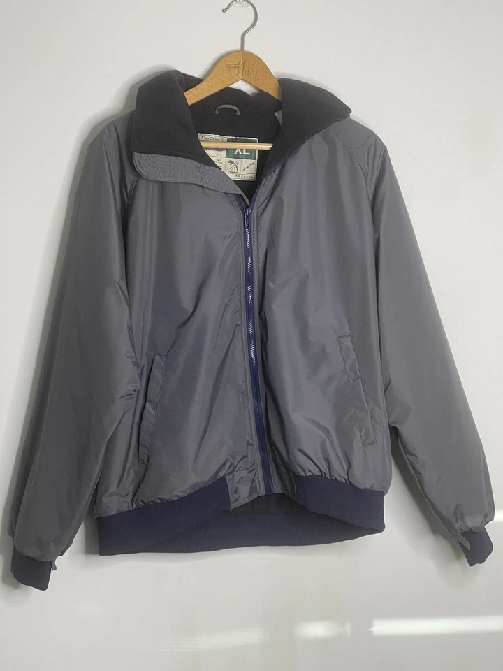 Wear Guard Vintage Bomber Jacket Storm Proof Lined Mens XL Navy Boat Sailing - Image 2 of 4