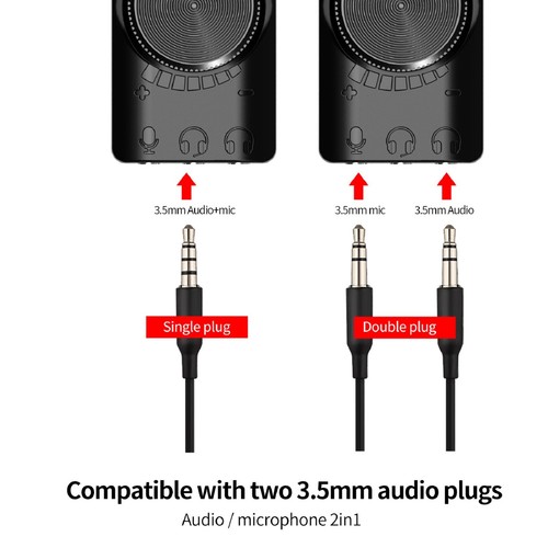 USB Sound Card 7.1 Channel Mic Speaker Headset Audio Jack 3.5mm Cable Adapter - Picture 11 of 11