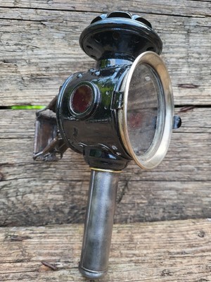 Ancienne lampe de vélo, cyclo, moto / lampe acétylène