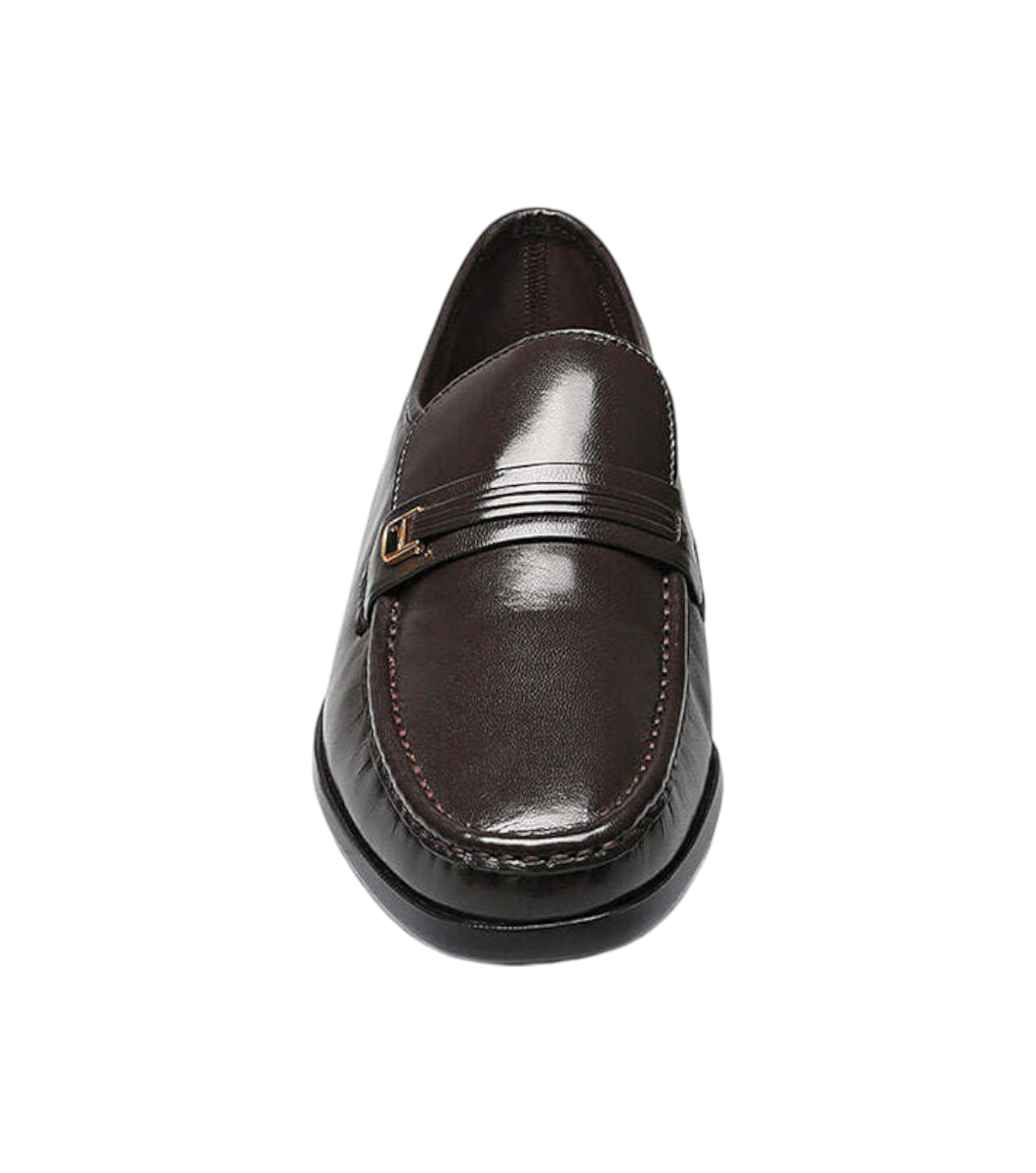 Men\'s Florsheim Riva Loafer in Brown Leather. 17099 02 Mens Florsheim Riva Moc Toe Loafer - Brown Leather, Size 7  main image 2