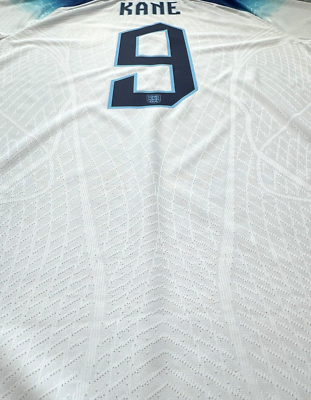 2022/23 England Authentic Home Jersey #9 KANE Large Player Issue