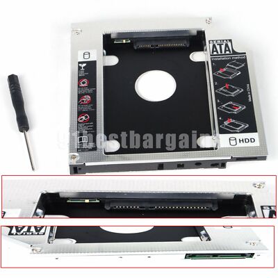 12.7mm 2nd SATA to SATA Hard Drive HDD SSD Caddy Adapter for iMac 27 late 2009
