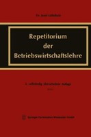 Repetitorium Der Betriebswirtschaftslehre | Buch | 9783663125600