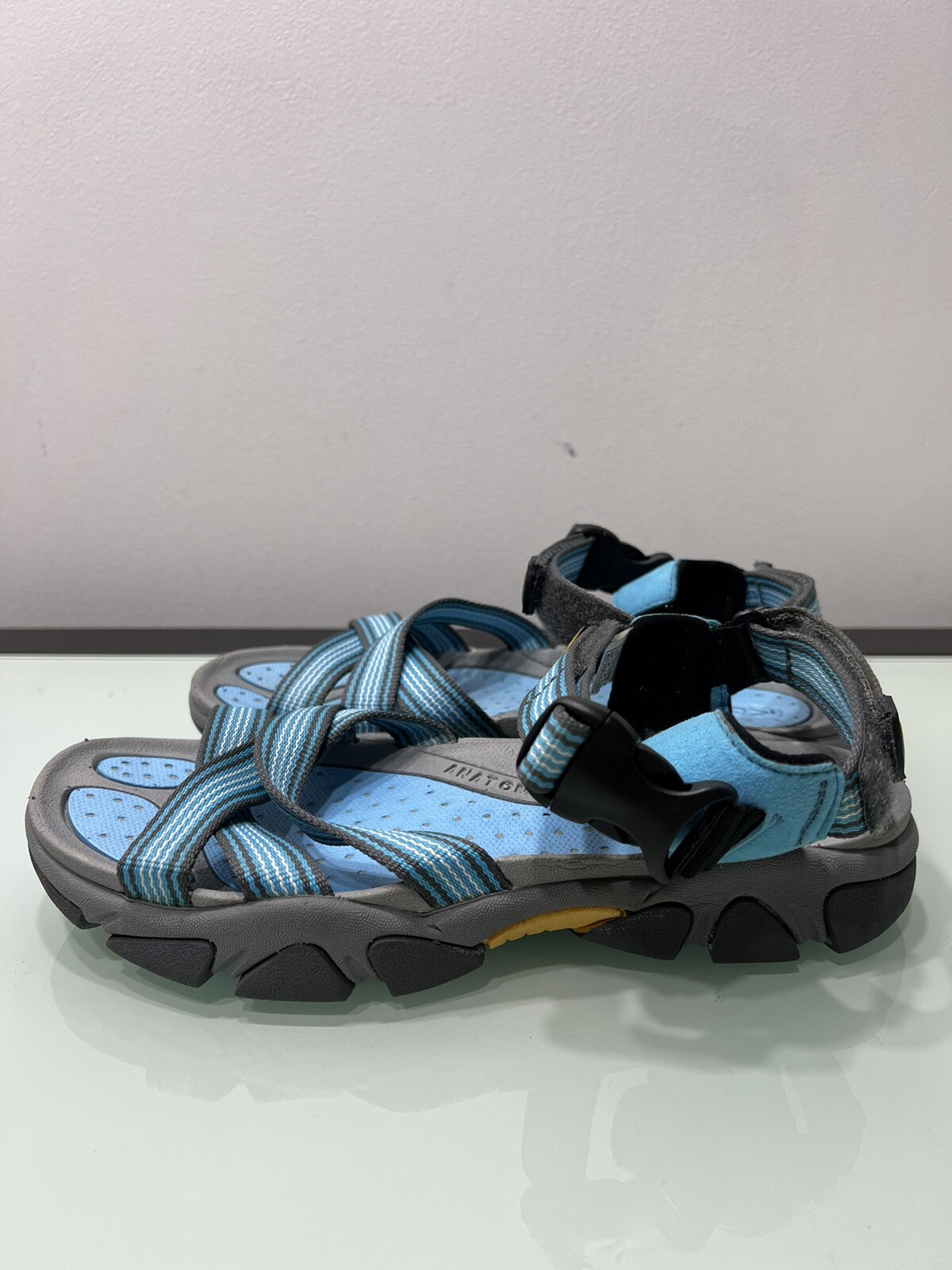 KEEN Scarpe da acqua per esterni blu punta aperta cinturino anatomiche pedale taglia 7 5