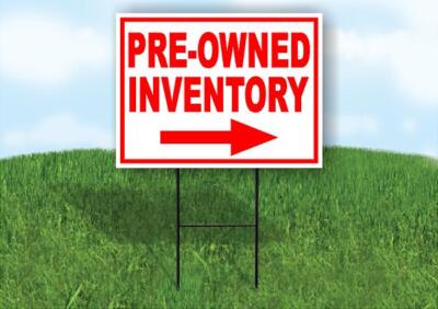 PRE OWNED INVENTORY RIGHT arrow Yard Road with Stand LAWN SIGN Single sided