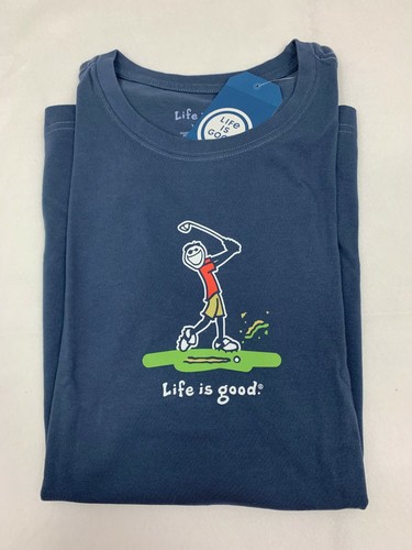 Men's Life is Good T Shirt XXL Golf | eBay