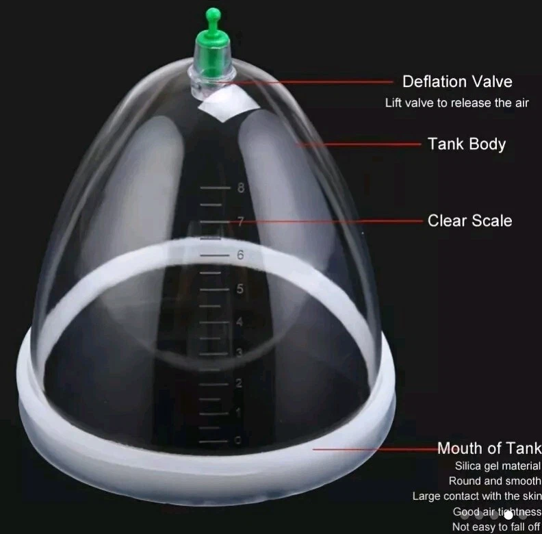 Pompe Seins Manuelle Poitrine Pompe Massage Fermeté Bonnet  Cup A B C D  - Photo 3/4