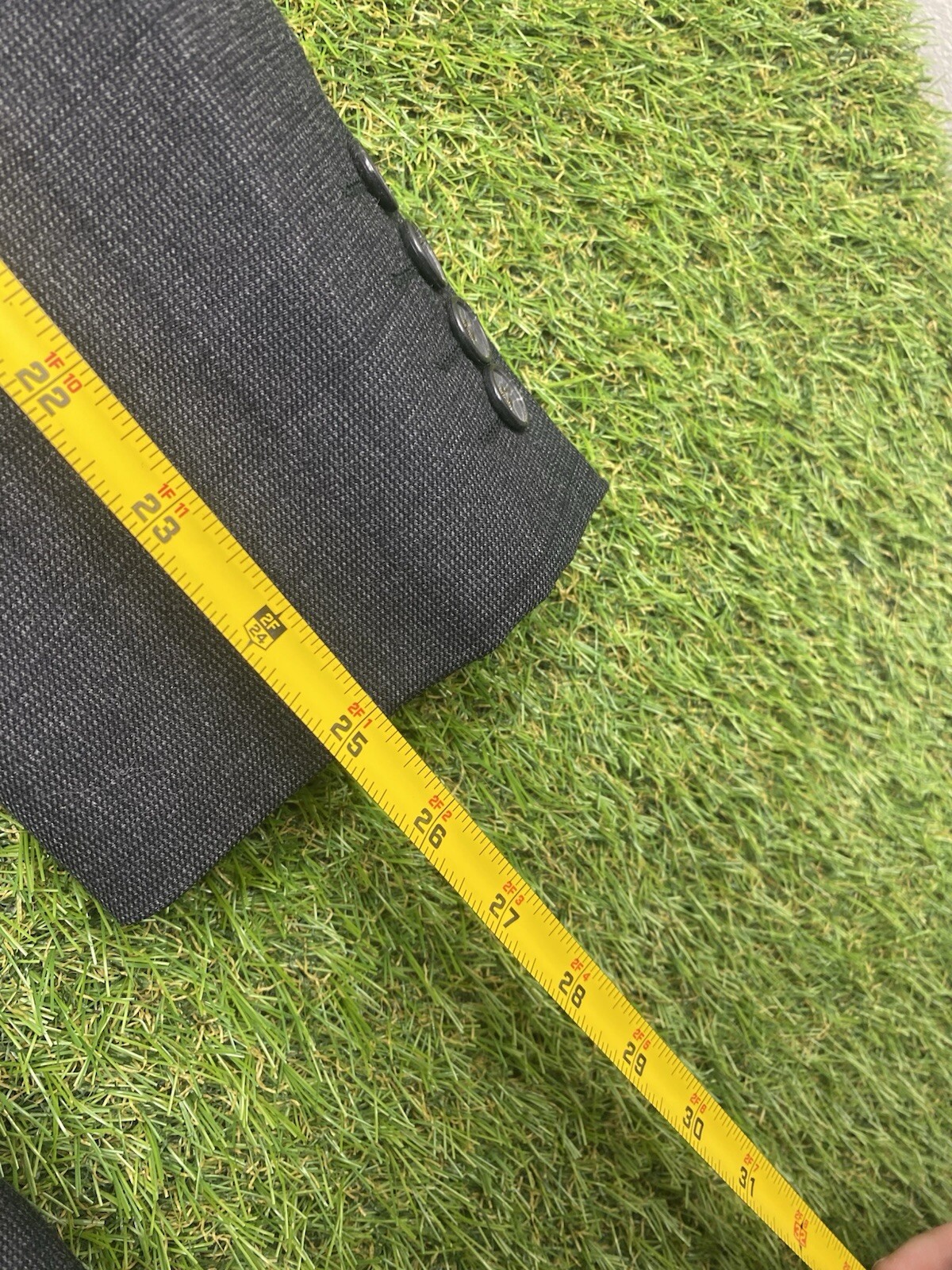 Giacca Blazer Yves Saint Laurent YSL Lana Uomo 38R Made in France Vintage Grigio