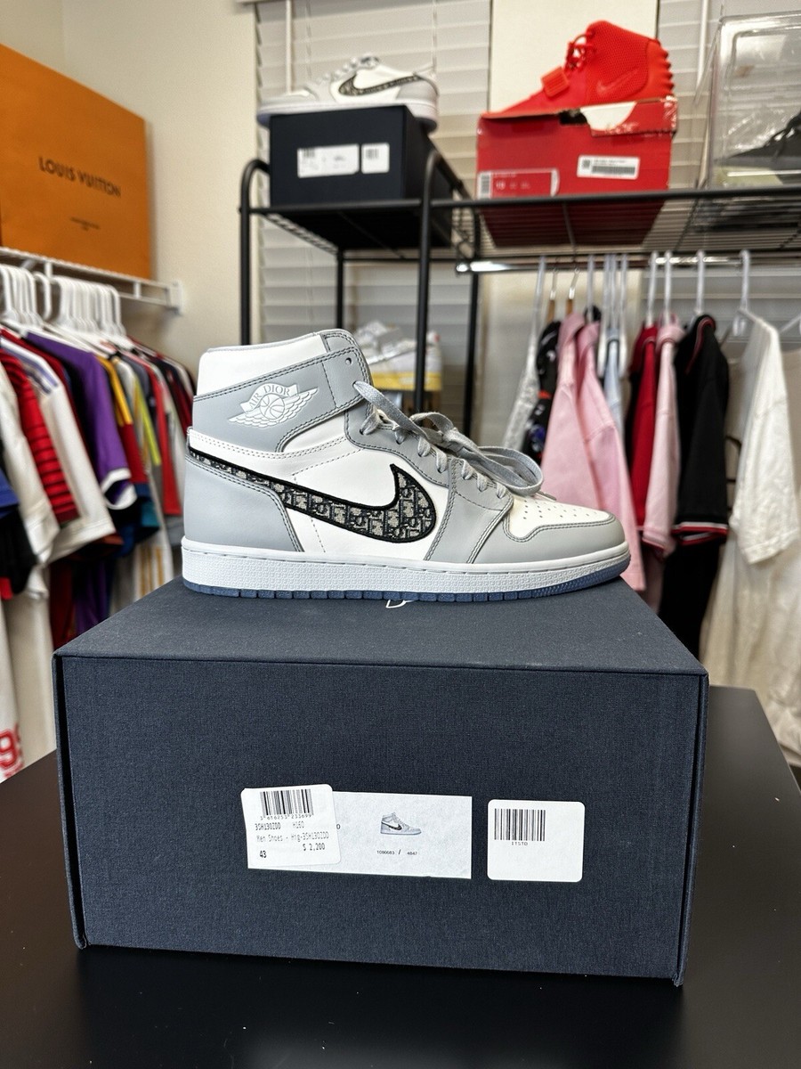 Air Jordan 1 High Dior Size 9,5 Brand New | eBay